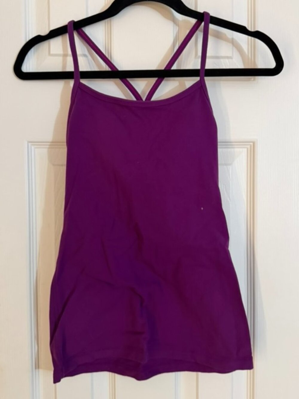 Lululemon Power Y Tank with a Built-in Bra in Purple Size 8